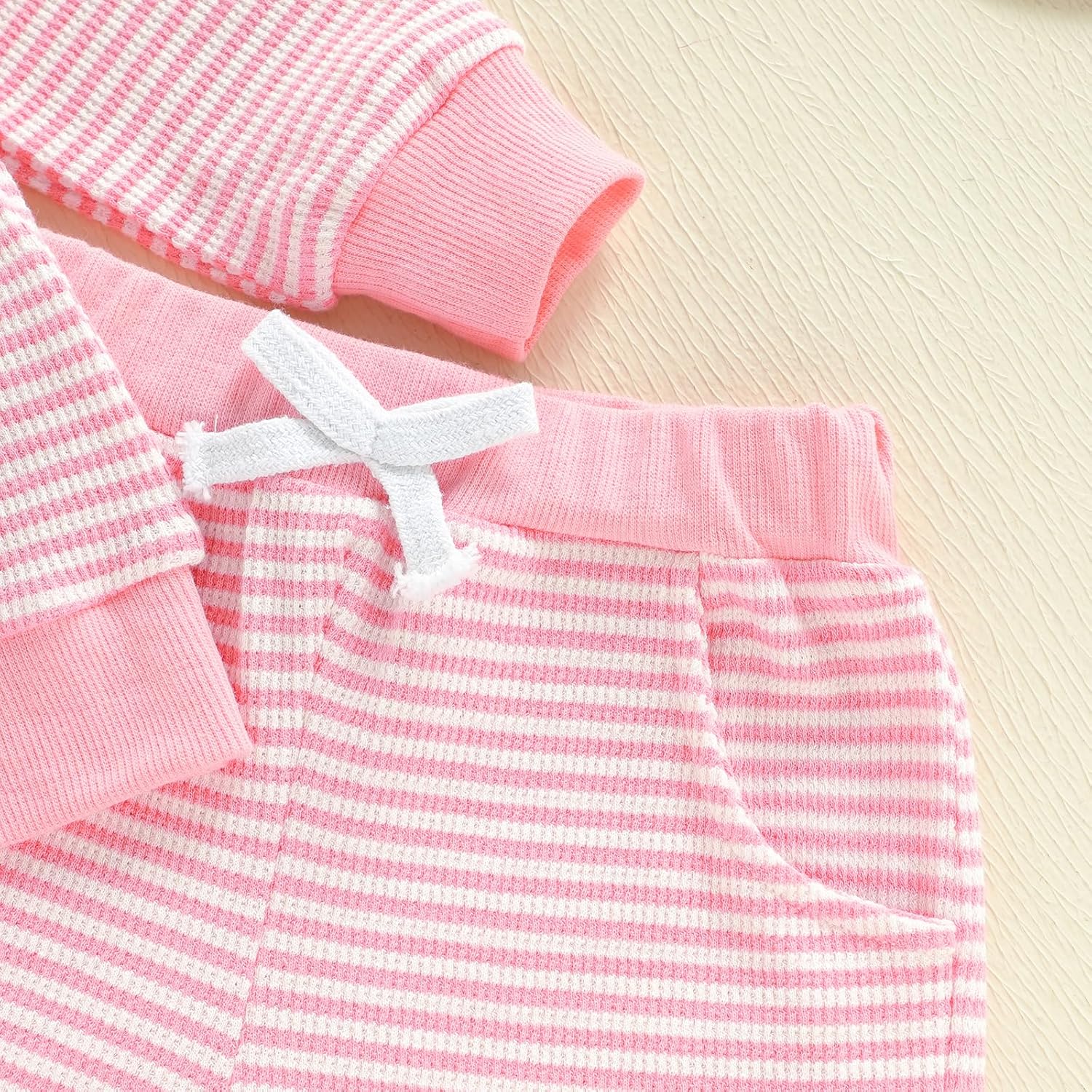 FIOMVA Toddler Baby Girl St Patricks Day Outfit Clover Shamrock Embroidery Sweatshirt Pants Set Spring St Patricks Clothes - Image 7