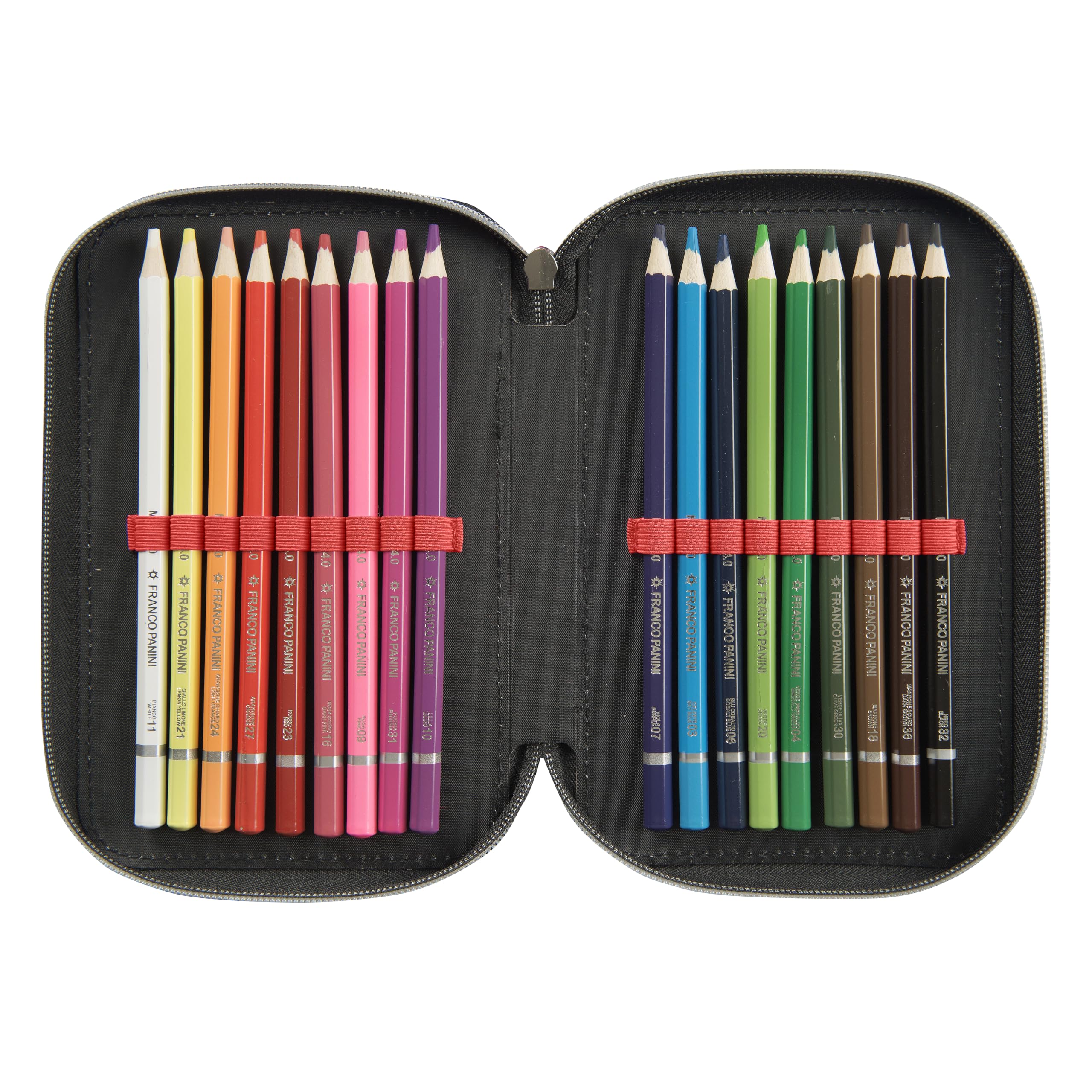 BRAINROT - Astuccio Scuola Ufficiale Brainrot, Astuccio 3 Scomparti con Forbici, Pennarelli, Matite Colorate, Penne, Temperino, Righello e Gomma, Interno Foderato, 20x13hx7 cm