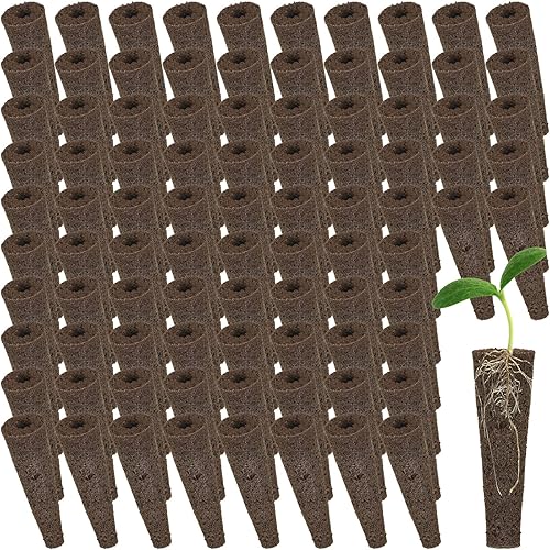Qunclay Grow Sponges Bulk Seed Starter Pods Replacement Root Growth Sponges Seedling Starter Sponges Root Plugs Pods for Hydroponic Indoor Garden System (400 Pcs)