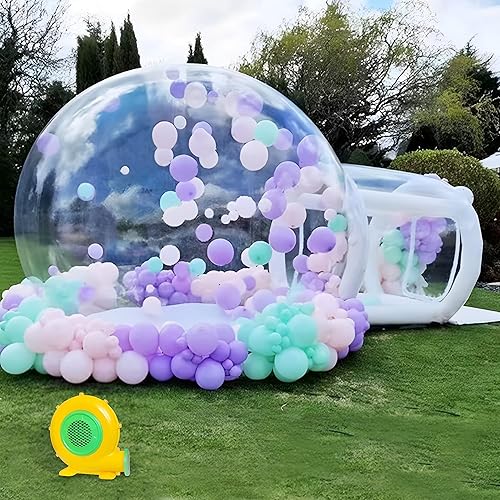 Tenda a Cupola Gonfiabile Trasparente con Tunnel Bubble House Dome