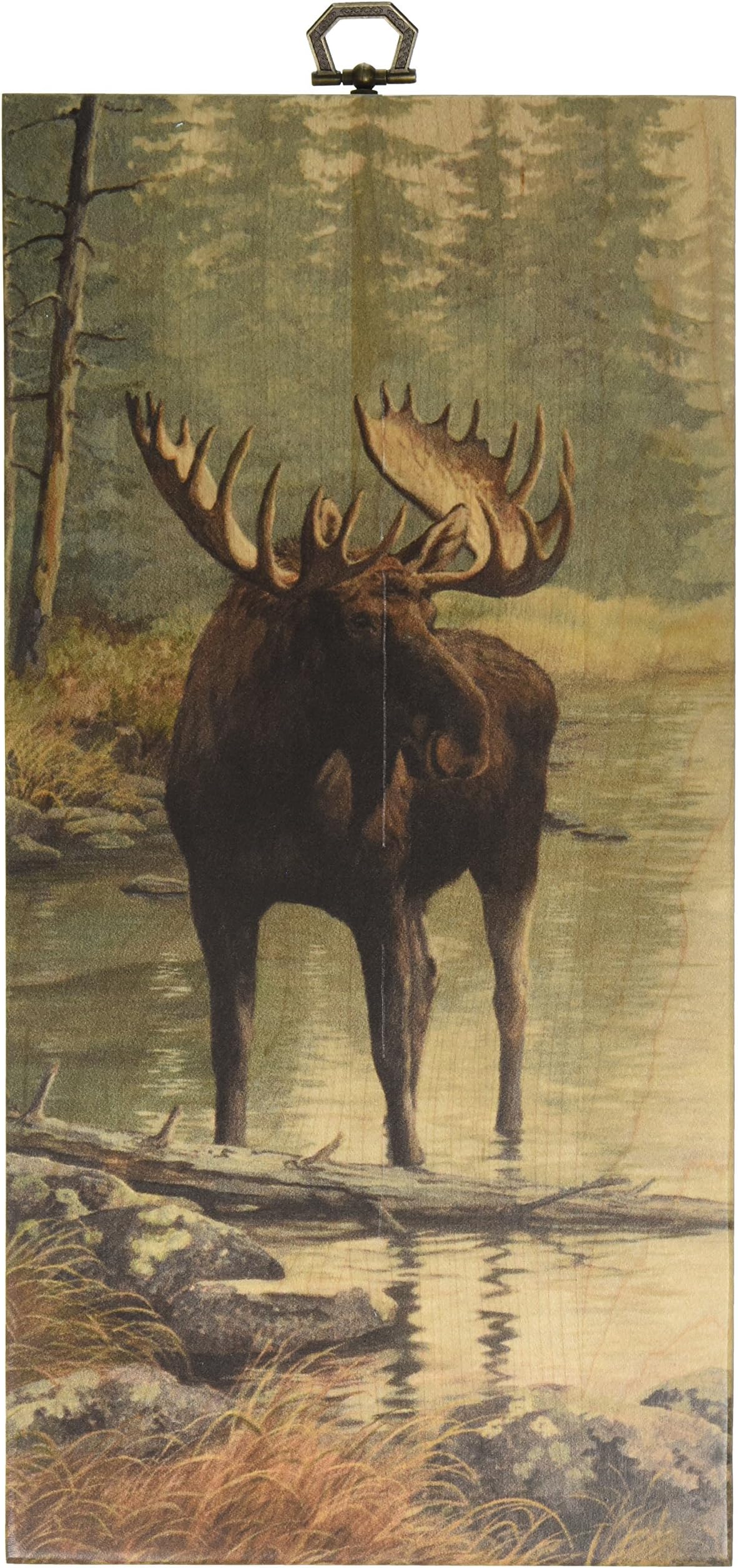 Cutting Board - Quiet Water Moose - 6" x 12"