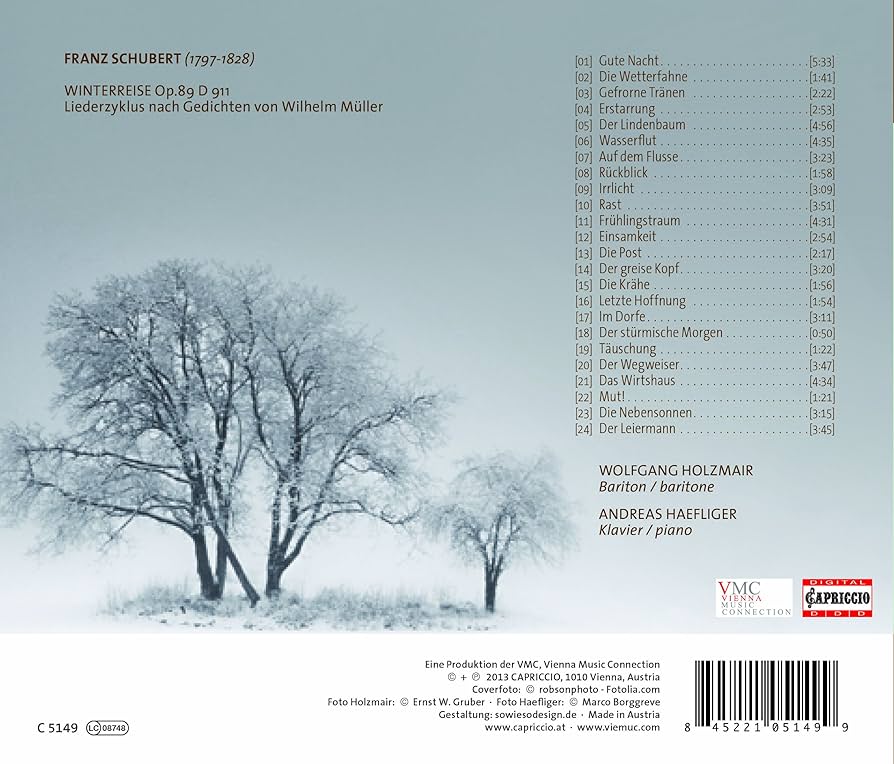 Amazon.co.jp: シューベルト:歌曲集「冬の旅」全曲(SCHUBERT. F