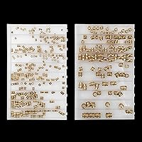 Vista 5 de EEEEE M2 M2.5 M3 M4 M5 M6 (350 piezas) Kit de surtido de insertos roscados métricos para plástico, inserto de tuerca moleteada de ajuste térmico