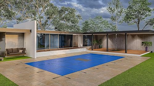 Vista 41 de WaterWarden Cubierta de seguridad sólida para alberca enterrada, cumple F1346 de la ASTM según UL, triple costura, con accesorios, 16 x 40 pies