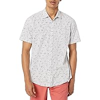 Amazon Essentials Camicia con Stampa a Maniche Corte Vestibilità Regolare Uomo