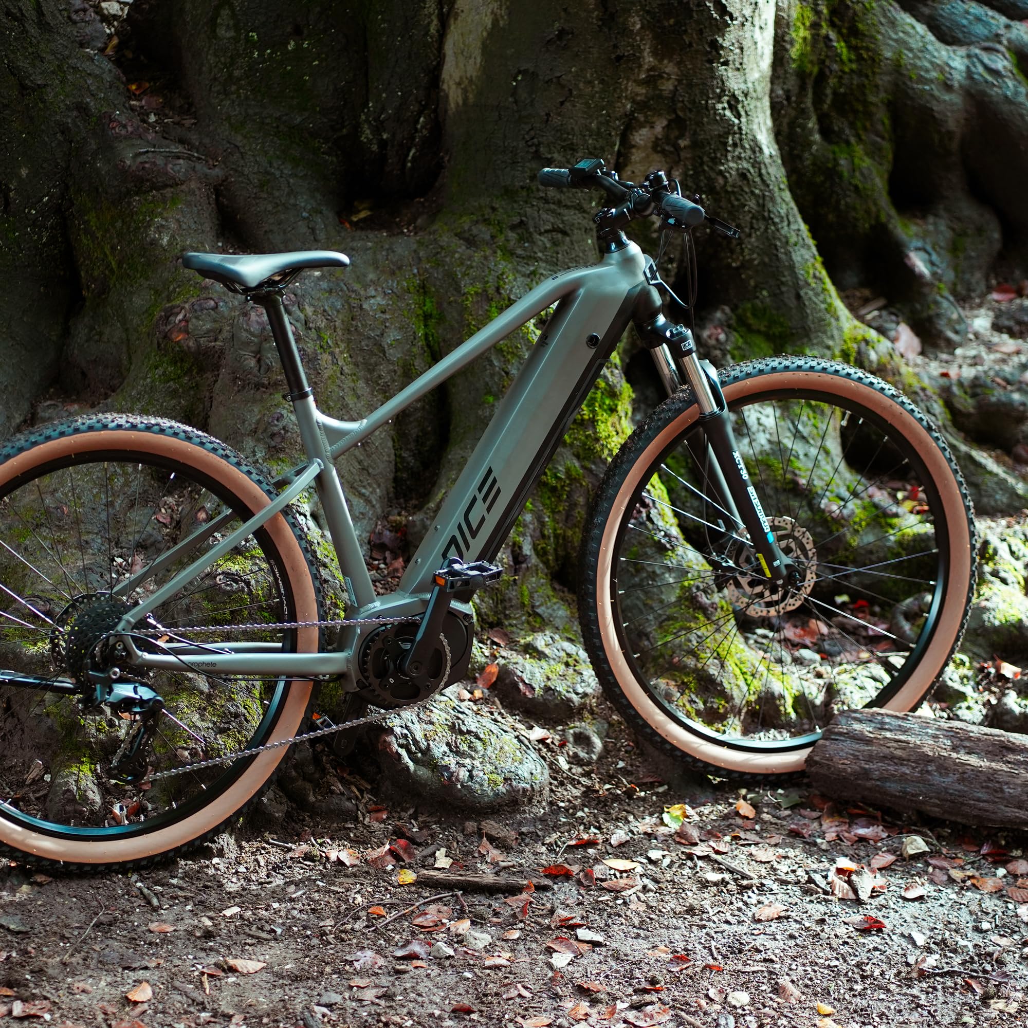 Prophete DICE 3.0 E-MTB 29" – AEG 36V Mittelmotor 250W, Shimano 10-Gang Kettenschaltung, 110 km Reichweite, Suntour XCT Federgabel, Hydraulische Scheibenbremsen, MTB Sattel, Grau/Schwarz