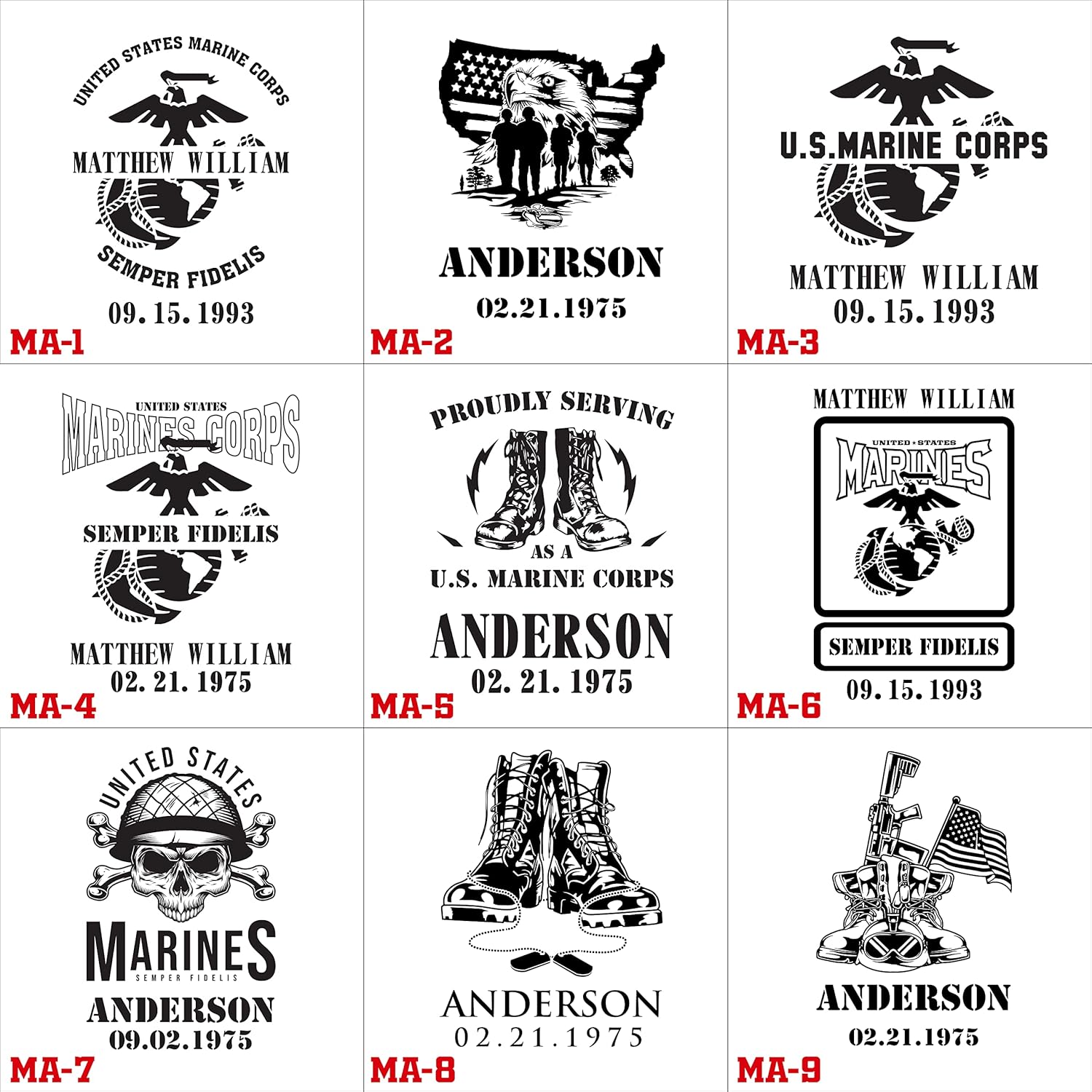 Personalized Marine Corps Gifts for Men - Wood Phone Docking Station, Nightstand Organizer, Christmas, Us Marine Corps Gifts, Marines Gifts for Him, Father's Day