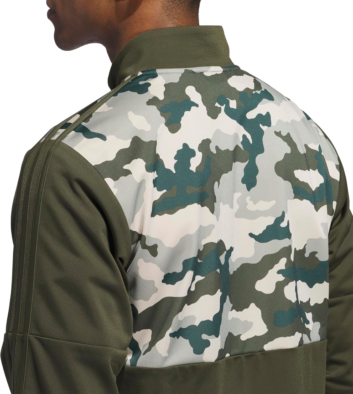 adidas mens Essentials Camouflage Tricot Track Jacket - Image 4