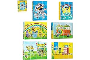 Pete the Cat: Super-Magnetic Smart Building Sensory Puzzle Cubes