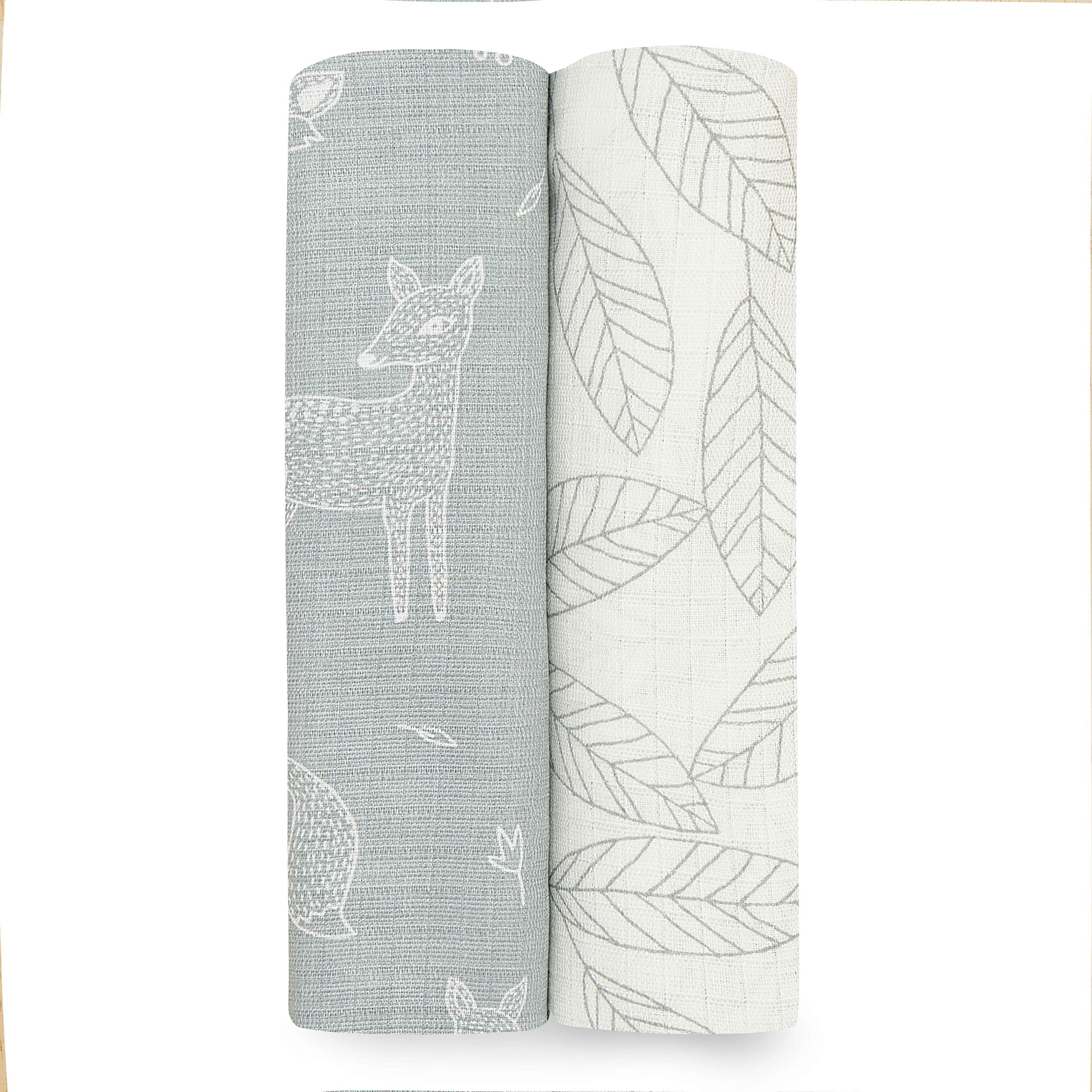 aden + anais Aden Silky Soft Swaddle Baby Blanket, 100