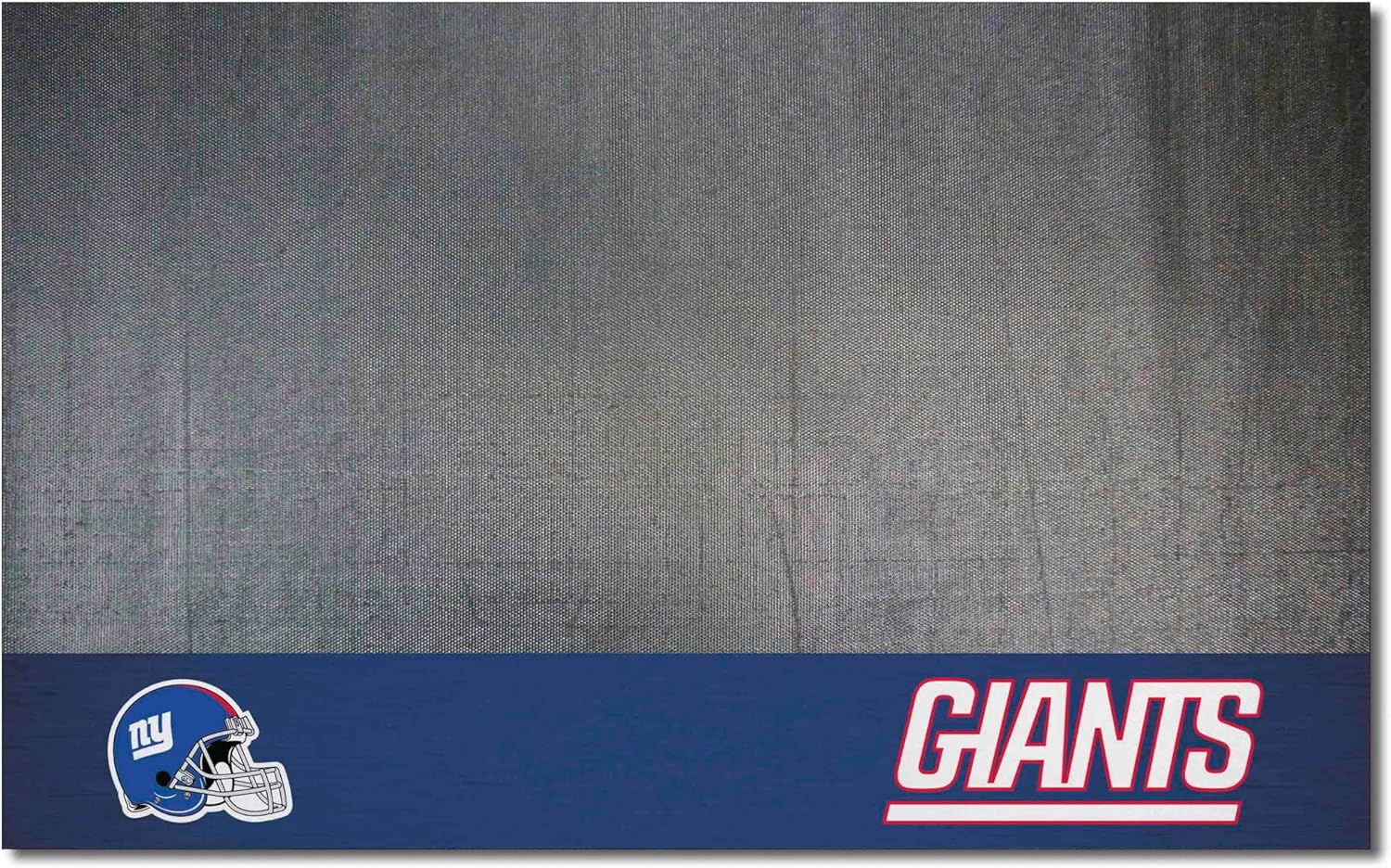 FANMATS 12194 New York Giants Vinyl Grill Mat - 26in. x 42in. - Deck Patio Protective Mat | Oil, flame, and UV resistant