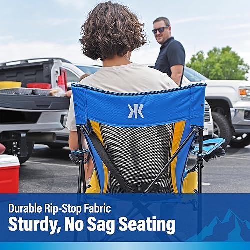 Vista 63 de Kijaro Dual Lock Pro NFL - Silla plegable para fanáticos deportivos, 26 pulgadas de largo x 35.5 pulgadas de ancho x 37 pulgadas de alto, New New