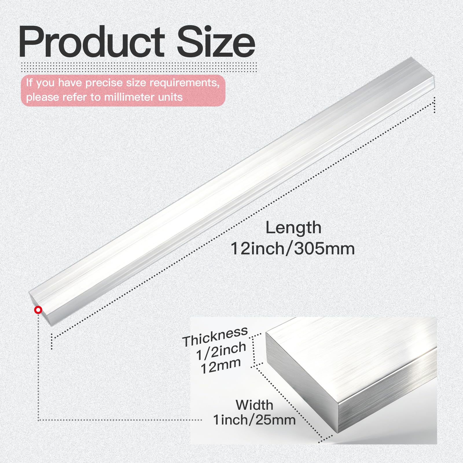 6061 Aluminum Flat Bar - Industrial Grade -2