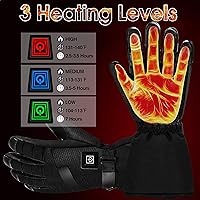 Vista 2 de Heated Gloves for Men Women2022 Update Rechargeable Electric Battery Heated Glove Waterproof Ski Gloves Touchscreen Gloves for Cycling Motorcycle