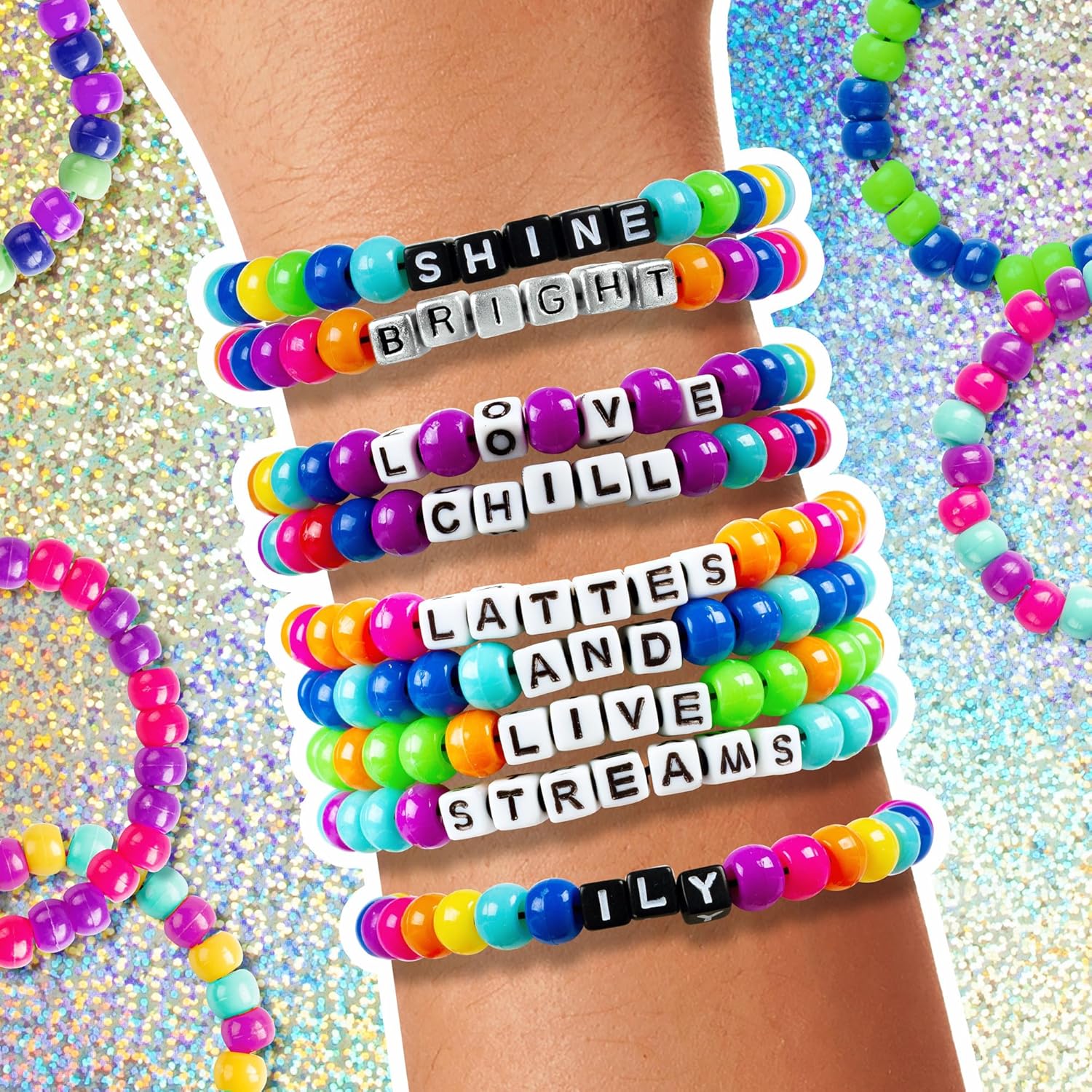Fashion Angels Tell Your Story DIY Bead Set: Over 800 Charms & Alphabet Beads for Bracelet Making. Perfect Kids Bracelet Kit for Girls & Boys Aged 8-12. Craft Unique Personalized Jewelry