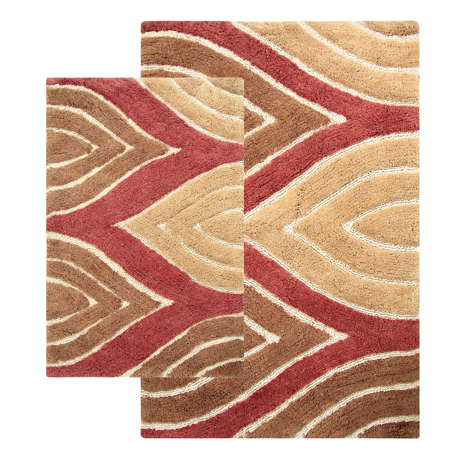 VAMPS ラグ Amazon | Chesapeake Davenport 2ピース アドビ バスラグセット