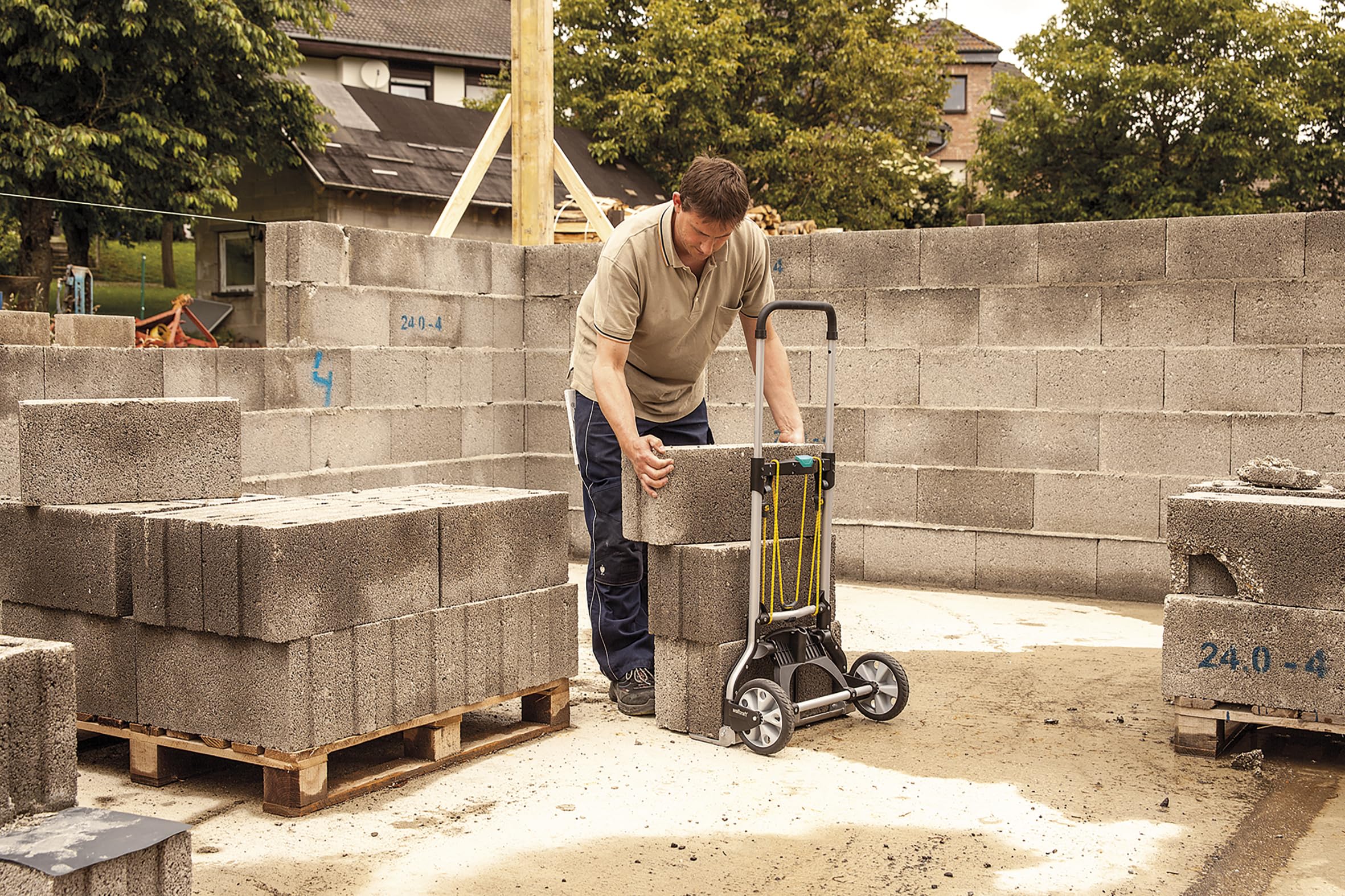 wolfcraft Diable Pliant TS 850 - Système de Transport, Charge Max. 100 kg