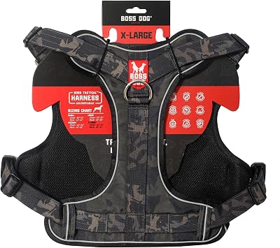 Boss Dog BDB HRNS CAMO BK XL
