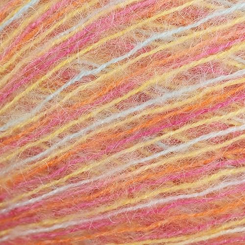 Vista 39 de JubileeYarn Mohair Elixir Yarn - 50 g/madeja Lana mezcla para bebé - Mimosa - 2 madejas 04 Mimosa