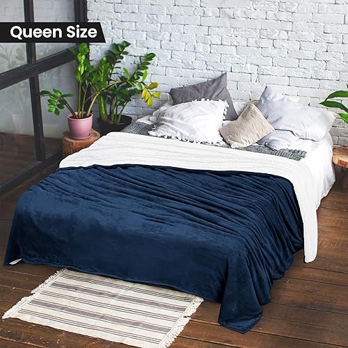 Miniatura 269 de Utopia Bedding - Manta sherpa de tamaño decorativo [negro, 50 x 60 pulgadas], manta reversible de vellón gruesa y cálida de 480 GSM, para cama