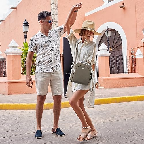 Miniatura 2 de Travelon - Bolso de viaje antirrobo clásico cruzado, Nuez moscada), 42224-761