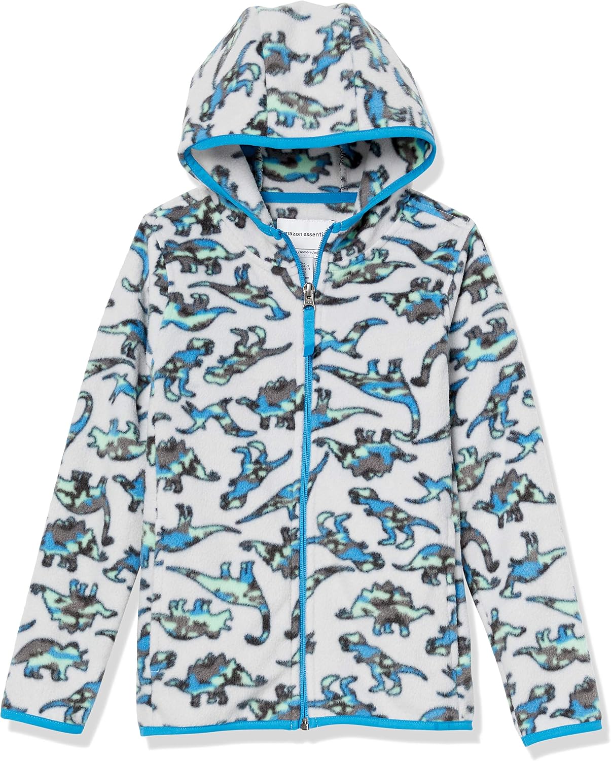 Amazon Essentials Boys and Toddlers' Polar Fleece Full-Zip Hooded Jacket