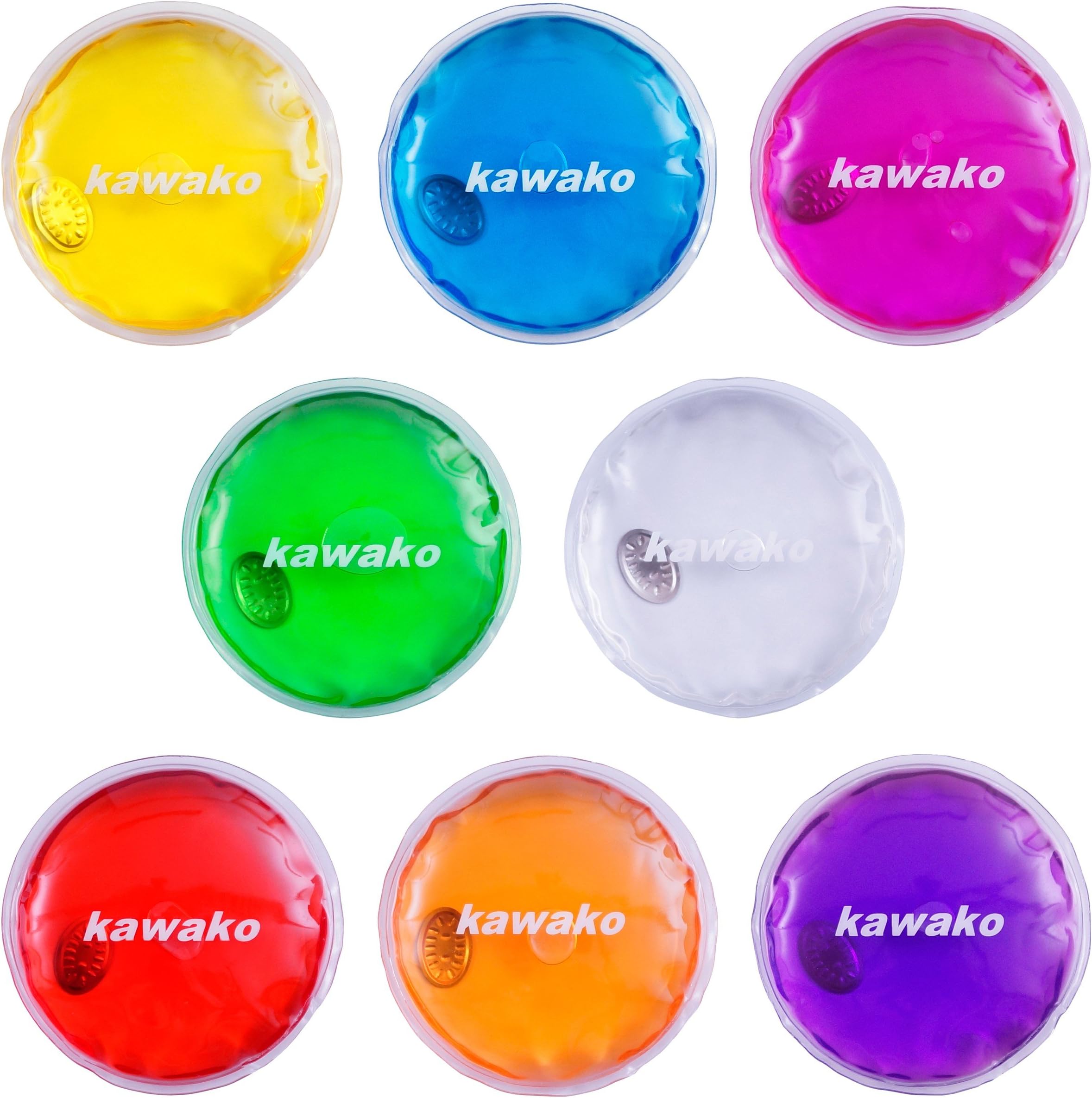 Round Hand / Pocket Warmers Set of 8 Multi-Coloured