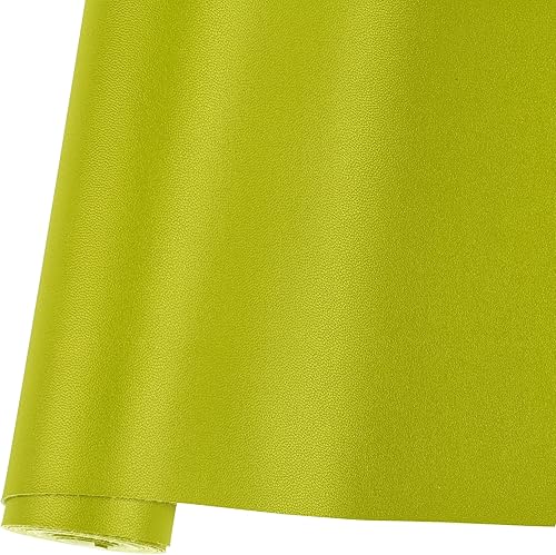 Vista 42 de Ramya 1 rollo de hojas de piel sintética de color liso albaricoque, 1 rollo de 12 x 53 pulgadas, la piel sintética es ideal para proyectos