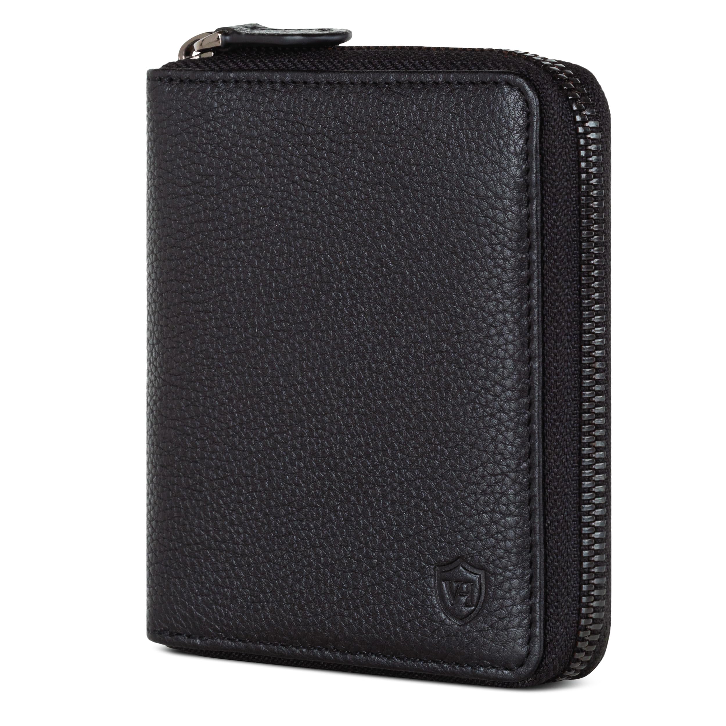 VON HEESEN Leder Geldbörse mit RFID-Schutz - Portemonnaie für Herren & Damen aus echtem Leder - Wallet mit Münzfach - Geldbeutel für Männer und Frauen