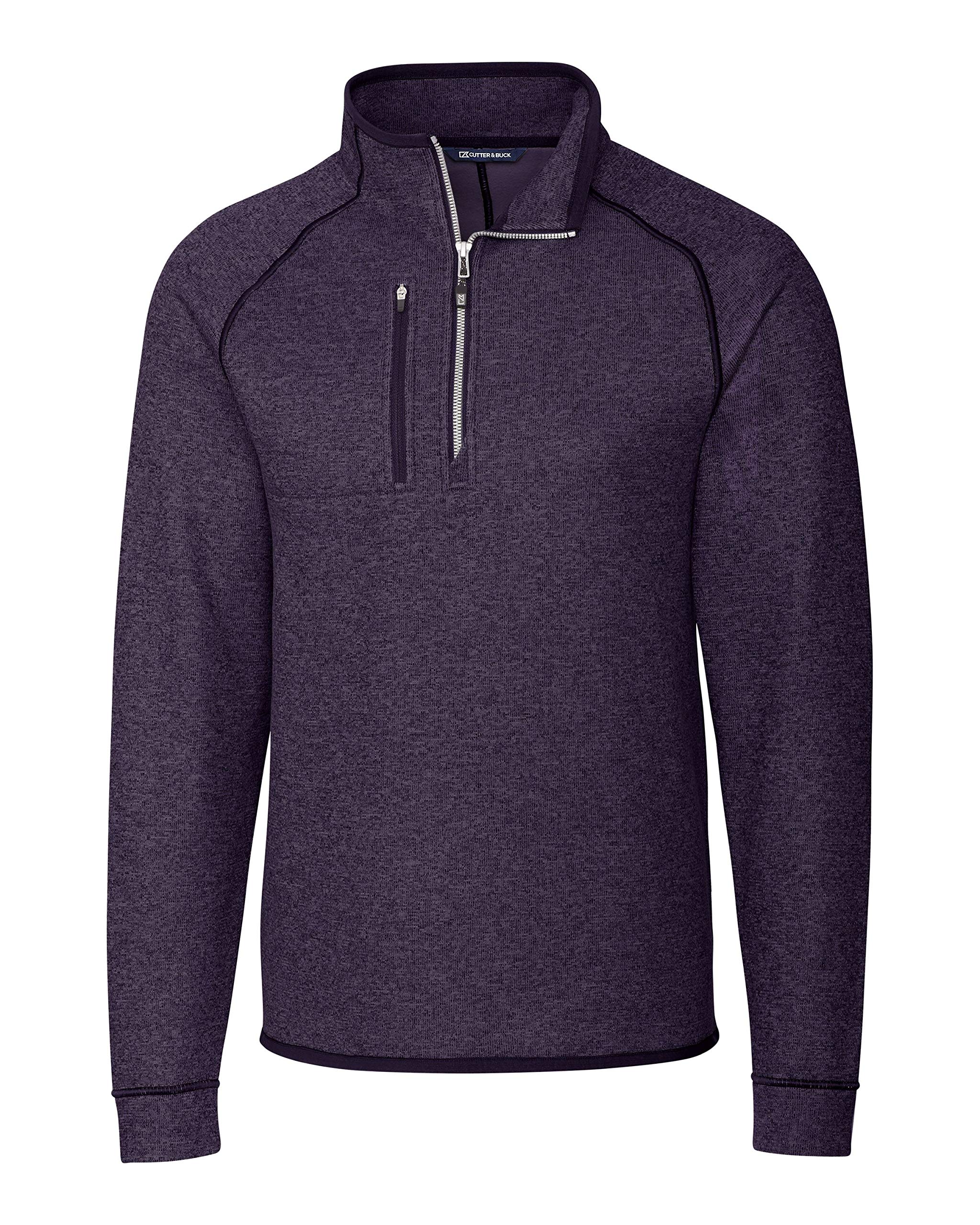Cutter &amp; Buck Men's Men's Traverse Palm Print Half Zip