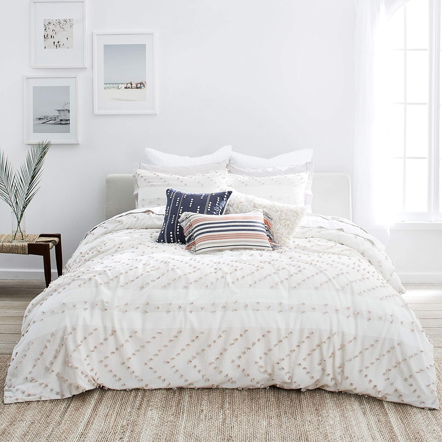 80% оƒƒ Dіѕсоunt Splendid Home Monterey Duvet Set, Full/Queen, Light Taupe