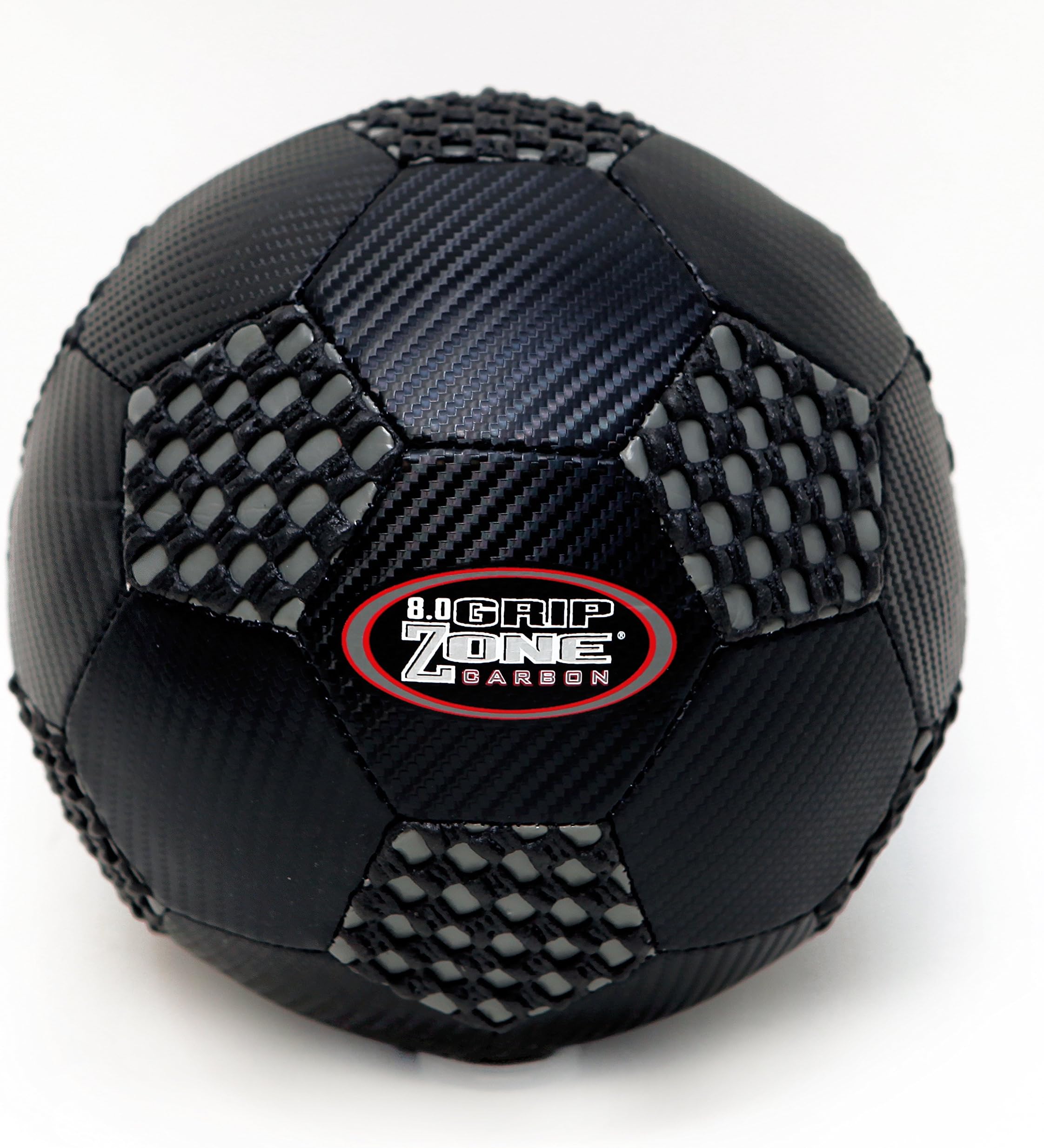 fun gripper 8.0 (New) Black Carbon - Fiber Soccer Ball (Black & Gray) Size (4) by: Saturnian I P.E. Supplier