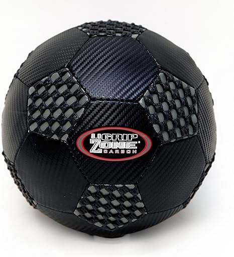 Amazon Co Jp Fun Gripper 8 0 新しい ブラックcarbon Fiberサッカーボール ブラック グレー サイズ 4 By Saturnian I P E 仕入先 スポーツ アウトドア
