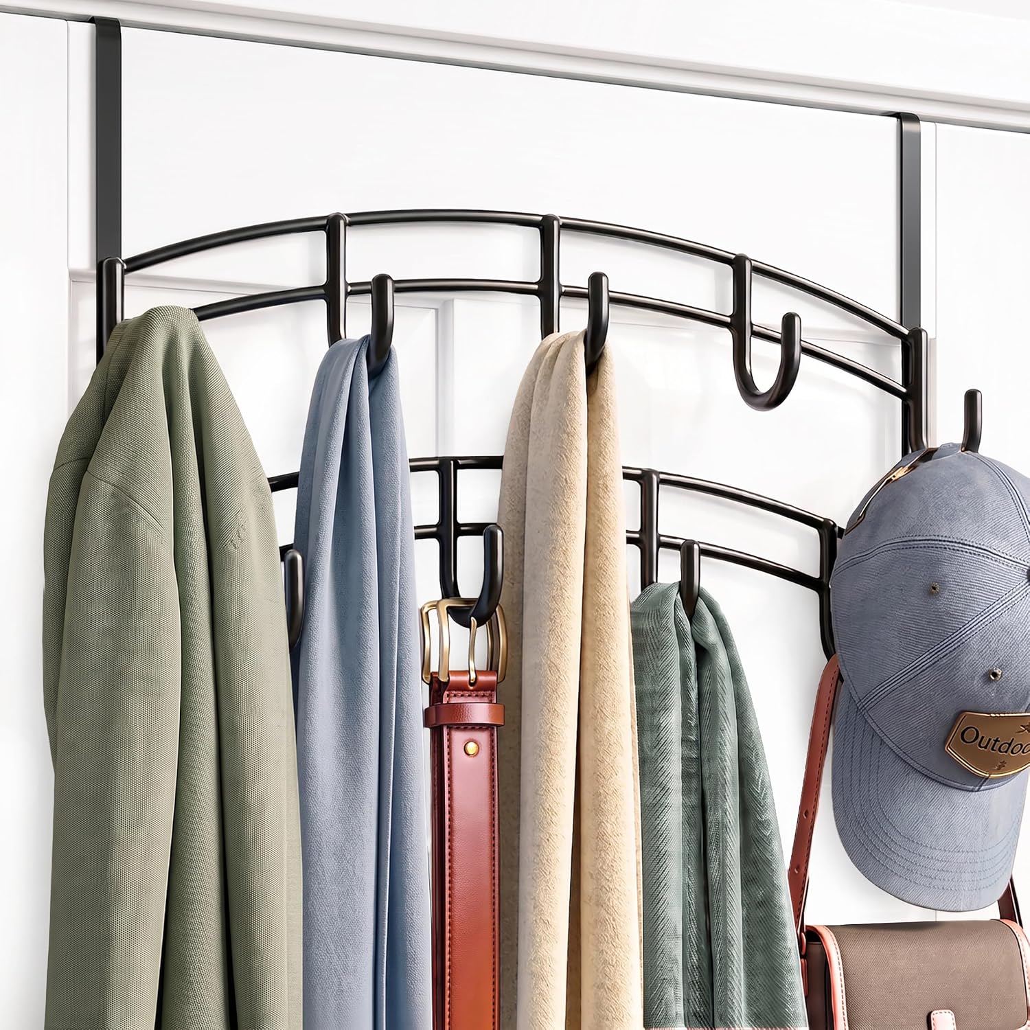 LYNK Professional Over-Door 9-Hook Rack