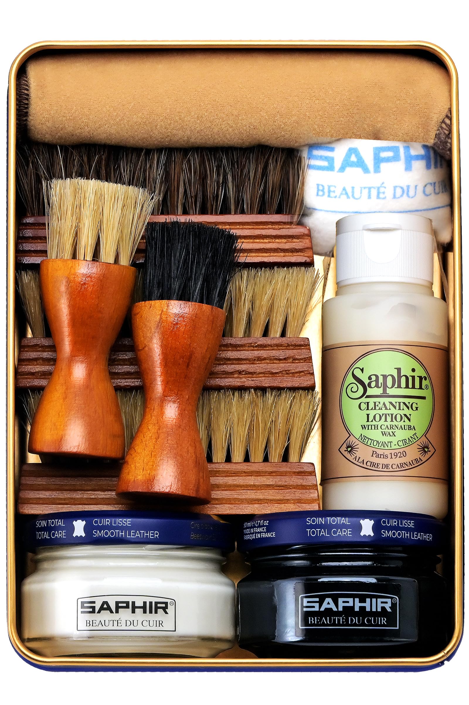 Amazon | [サフィール] 極上のツヤ 潤い 靴磨きセット