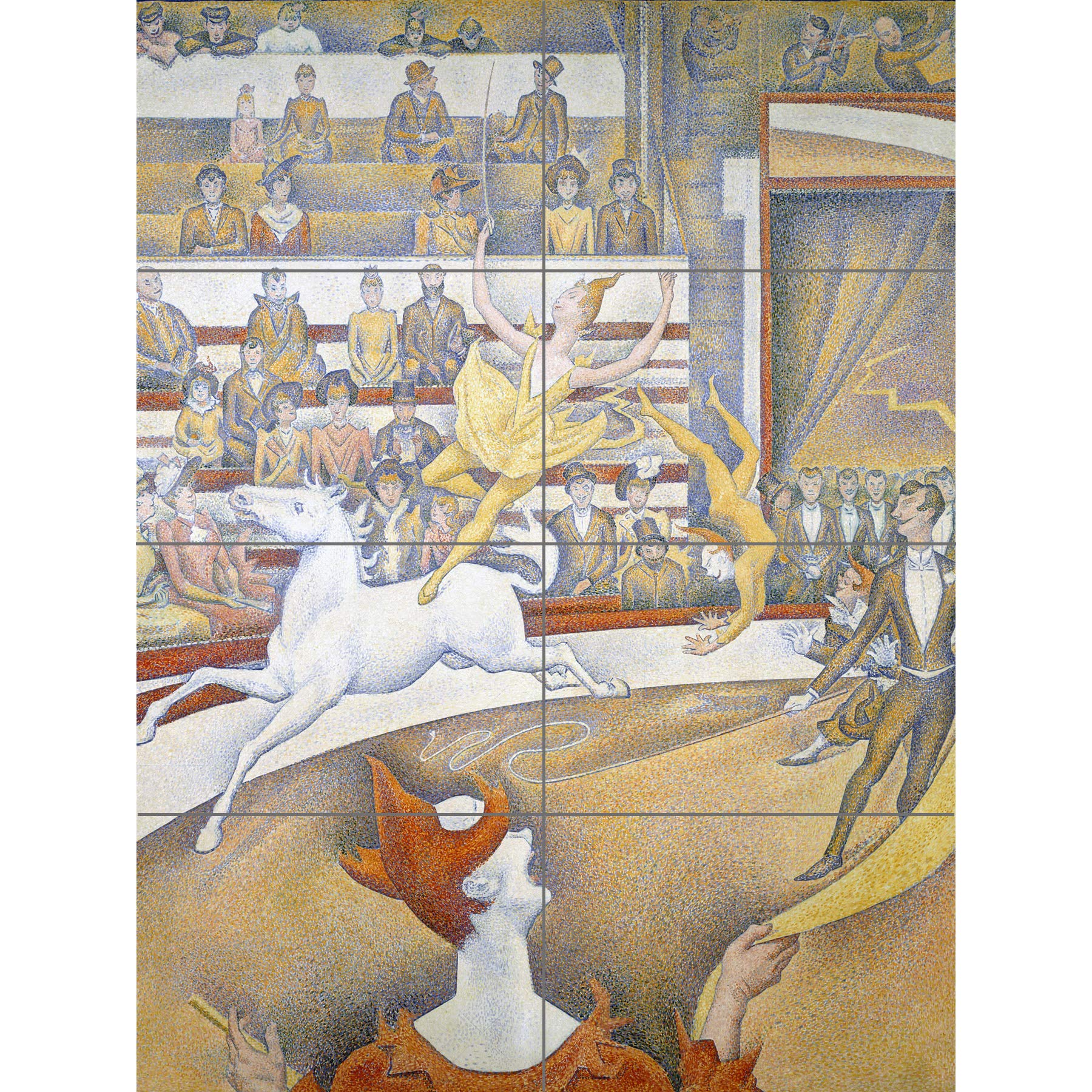Artery8 Georges Seurat The Circus XL Giant Panel Poster (8 Sections)