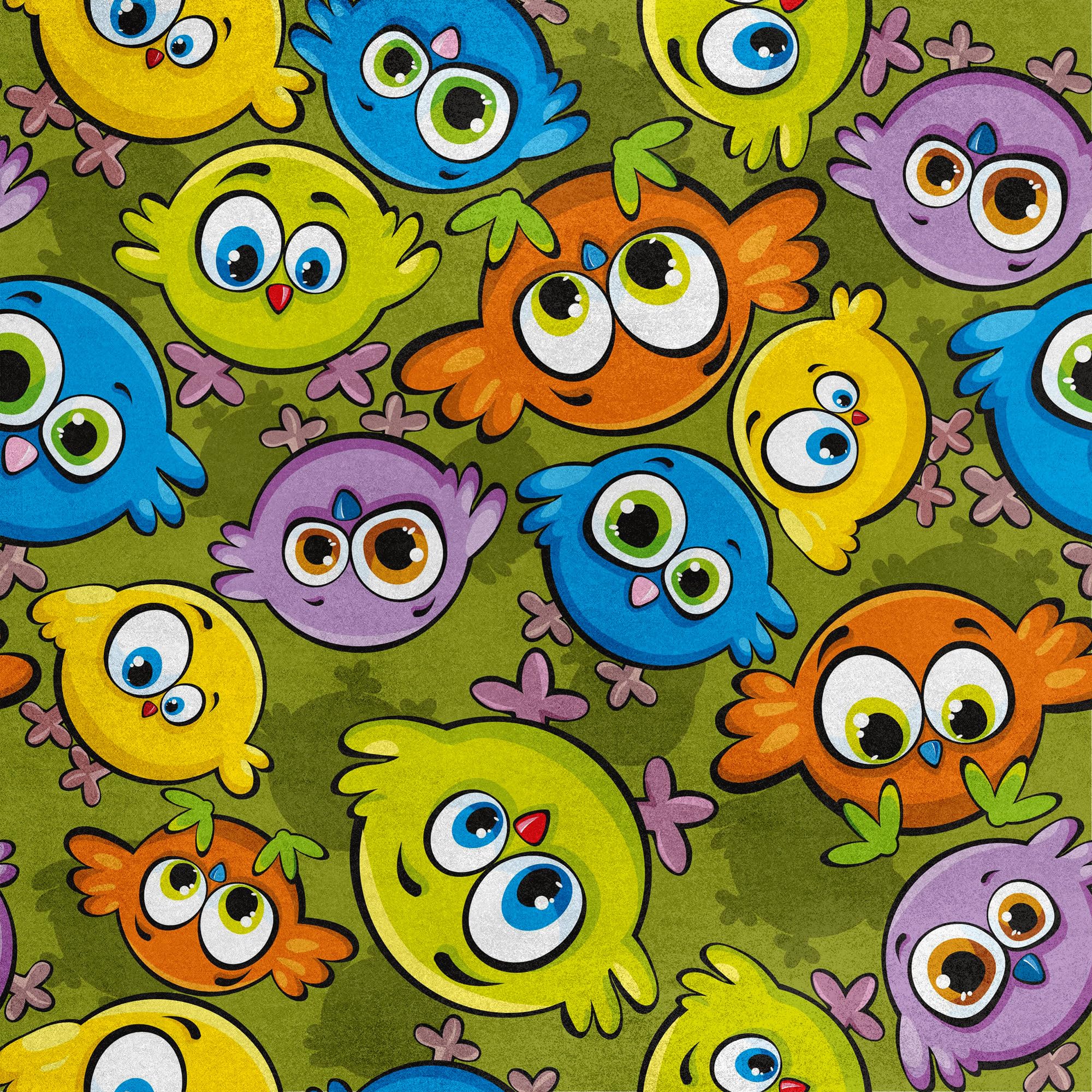 HEKO PANELS Tkanina velvet obiciowa drukowana, Ptaki, 3 metry 140 x 300 cm
