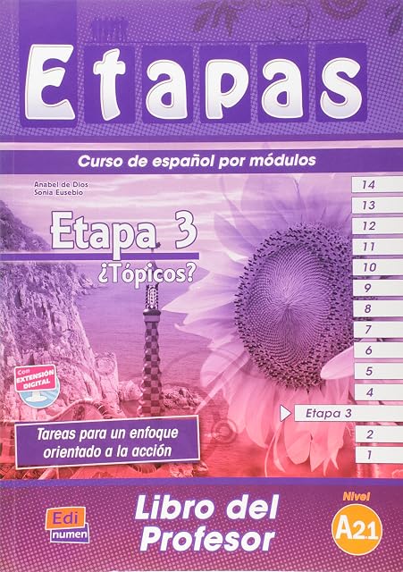 Portada de Etapas 3 ¿Topicos? Libro del Profesor Nivel A2