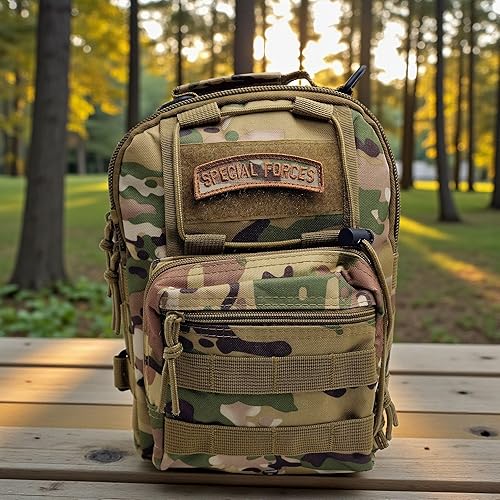 Miniatura 3 de Fuerzas Especiales SF Tab Badge SOF mult1cam Boinas Verdes Ejército de EE.UU. Táctica Moral Toque Sujetador Parche