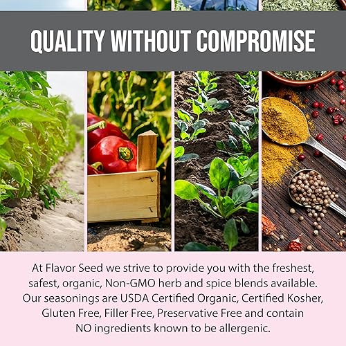 Miniatura 5 de Flavor Seed Smoke 'Em If You Got 'Em Organic Carolina BBQ Rub. Dulce y picante. Para carne de res, pollo y cerdo. Condimentos y especias sin gluten