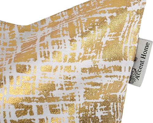 Miniatura 4 de ACCENTHOME Funda de cojín cuadrada de lona de algodón 100% algodón, funda de almohada, funda de almohada Slipover para el hogar, sofá, silla,