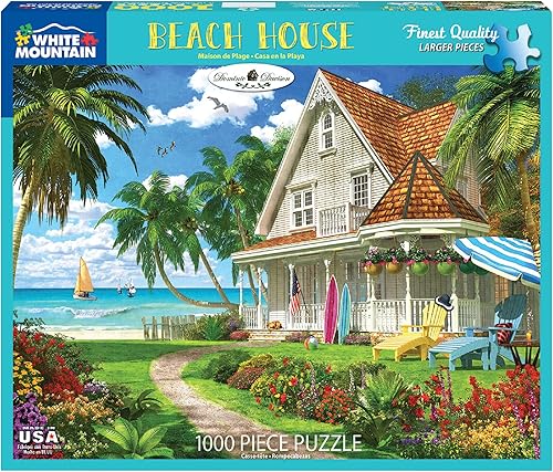 Vista 2 de White Mountain Beach House - Rompecabezas de 1000 piezas