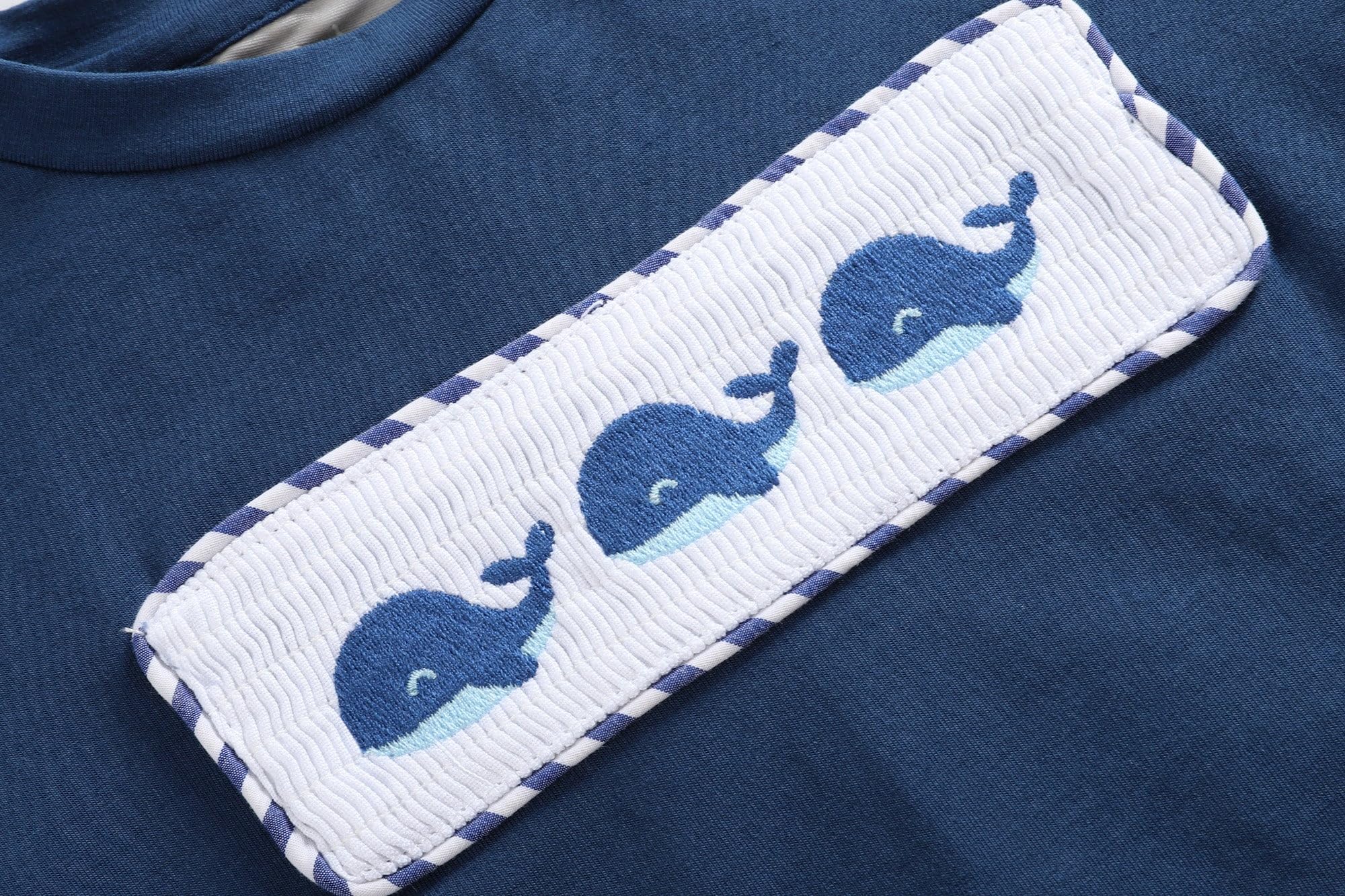 Lil cactus Blue Whale Smocked T-Shirt and Shorts 2pc. Set, 5 Years