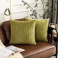 Vista 143 de UGASA - Juego de 2 fundas de almohada de terciopelo a rayas, funda decorativa para cojín con cremallera oculta para el hogar, sofá, dormitorio