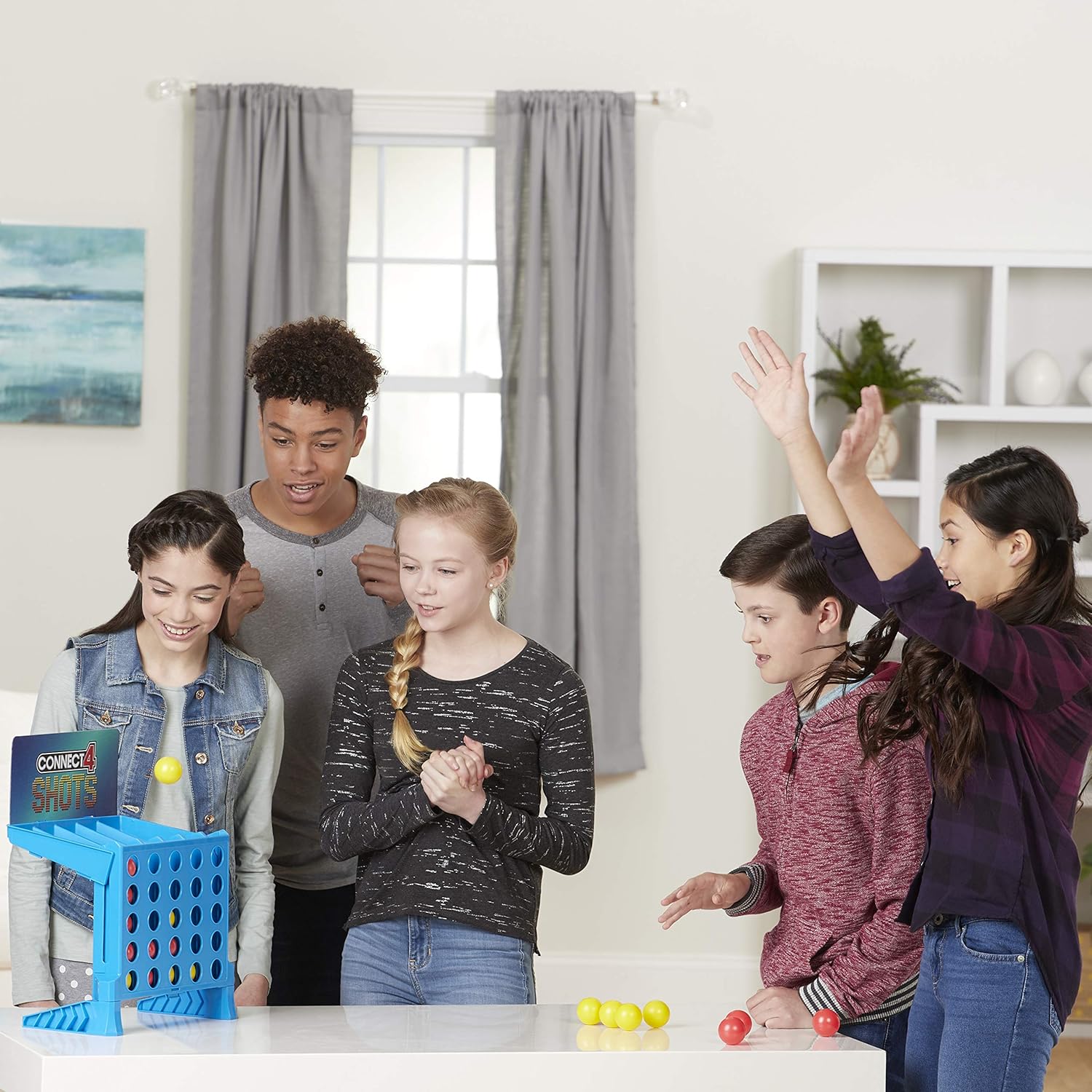 Hasbro E3578100 4 wins Action, Fast-paced Children's Game