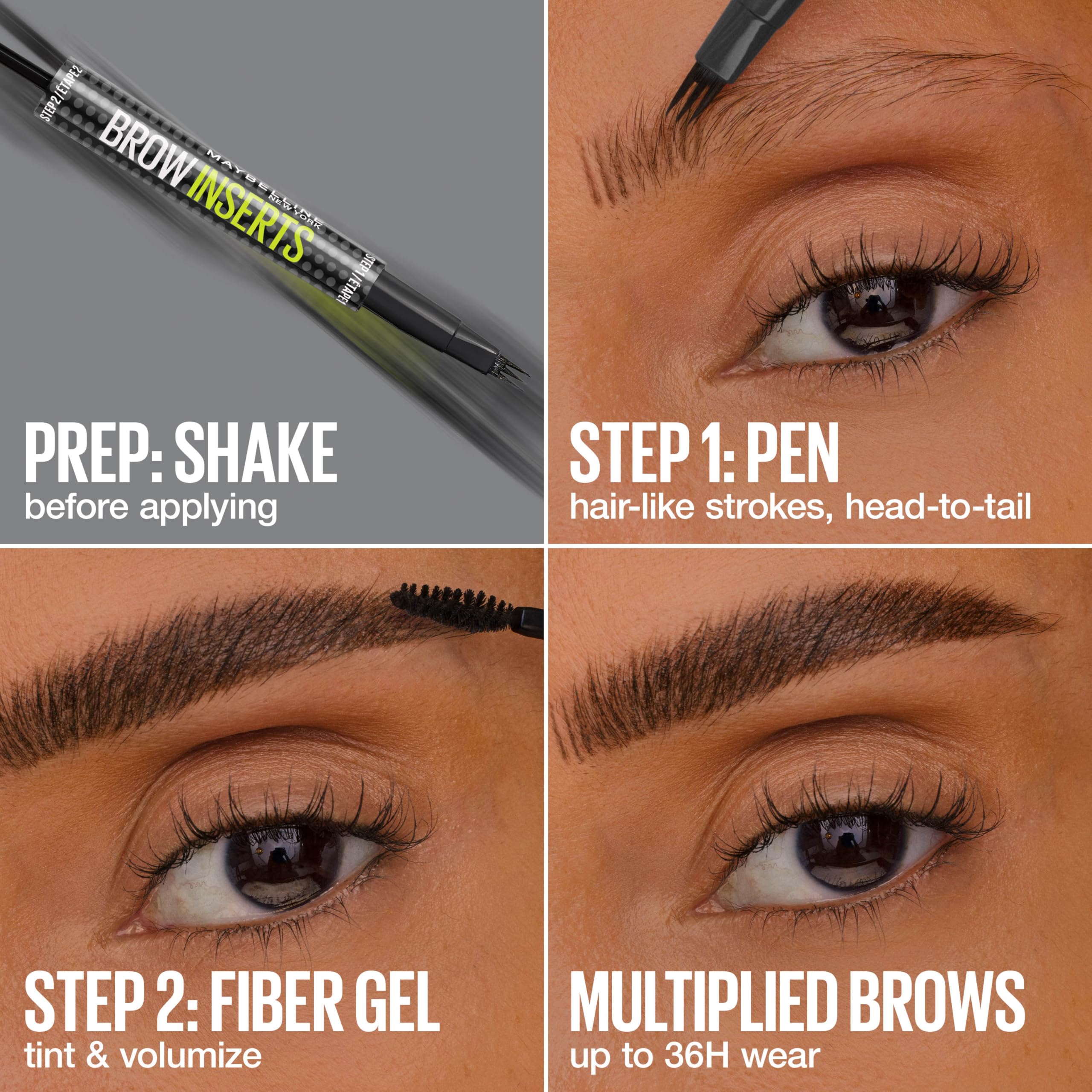 Maybelline New York Brow Insert Kaş Kalemi Deep Brown 5