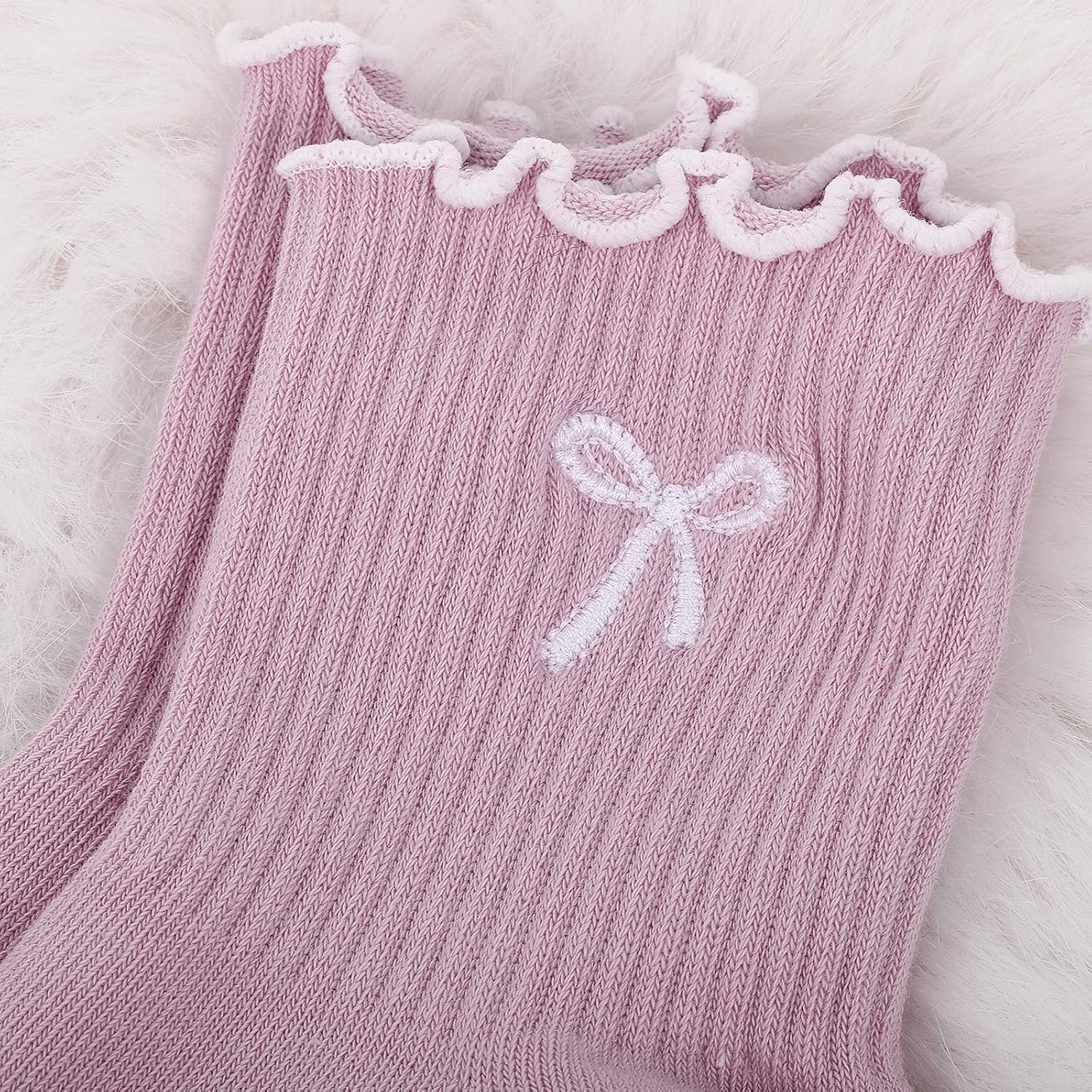 Women Grip Socks Pilates Cute Non Slip Pilates Socks Ruffle Grippy Yoga with Grip Gift for Barre - Image 6