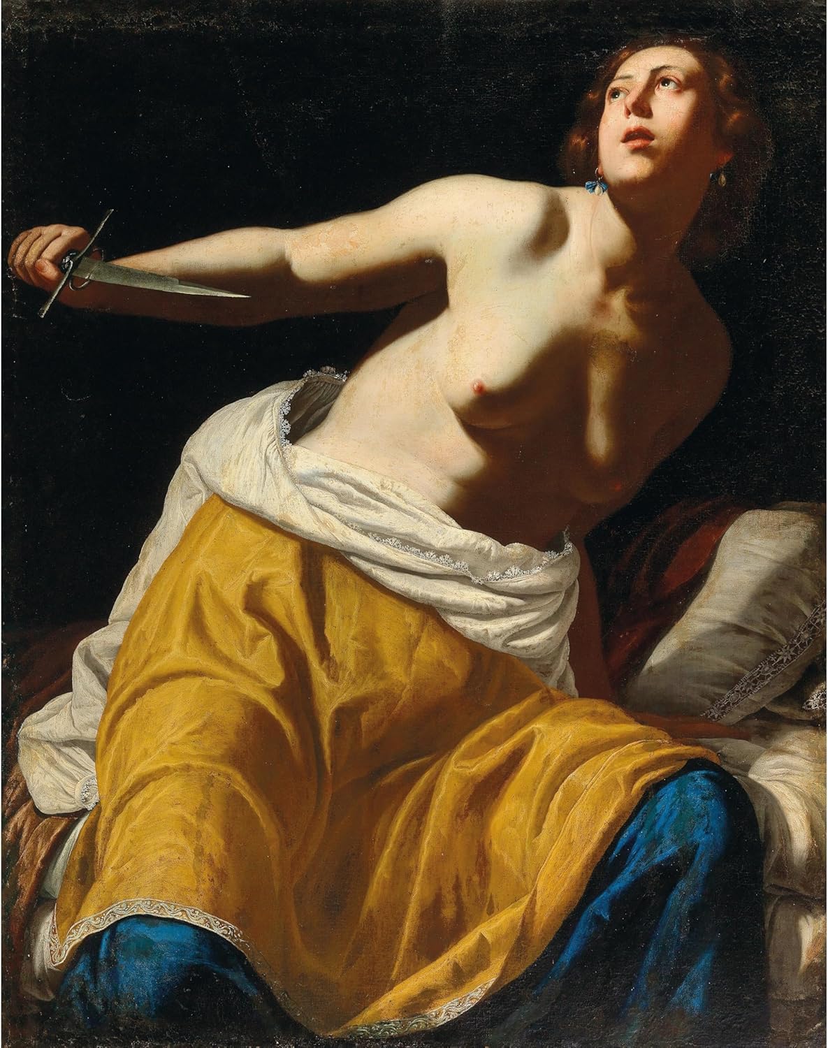 ArtDirect Lucretia Unframed Art Print Giclee Poster by Artemisia Gentileschi - Ready for Framing with Customization Sizes 8x10, 11x14, 16x20, 24x30, 36x46 and 47x60 inches