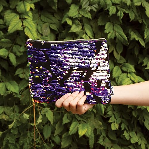 Miniatura 6 de Fashion Angels Bolsa de terciopelo y lentejuelas mágicas dispersas, color rosapúrpura