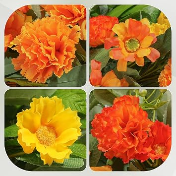 24 Inch Summer Wreaths for Front Door with Carnations, Daisies and Eucalyptus - Artificial Spring Summer Front Door Wreath for Farmhouse, Porch, Window, Wedding, Celebration, Indoor Outdoor Home Decor